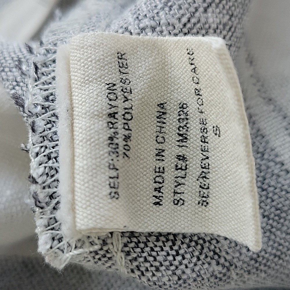 ILLA ILLA Cropped Wide Leg Pants Small‎ Coastal Chic Minimalist Striped - Picture 10 of 11